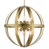 Livex Lighting Stoneridge 6 Light 24" Wide Pendant Antique Brass