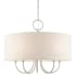 Livex Lighting Blossom 5 Light 22" Wide Drum Chandelier Brushed Nickel