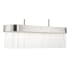 Livex Lighting Norwich 4 Light 36" Wide Crystal Linear Chandelier Brushed Nickel