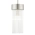 Livex Lighting Norwich Single Light 7" Wide Crystal Mini Pendant Brushed Nickel