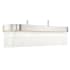 Livex Lighting Norwich 6 Light 42" Wide Crystal Linear Chandelier Brushed Nickel