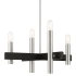 Livex Lighting Helsinki 4 Light 24" Wide Chandelier Brushed Nickel