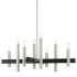 Livex Lighting Helsinki 8 Light 38" Wide Chandelier Brushed Nickel