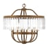 Livex Lighting Ashton 8 Light 1 Tier Crystal Chandelier Hand Painted Palacial Bronze