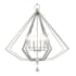 Livex Lighting Diamond 6 Light 25" Wide Chandelier Polished Nickel