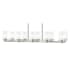 Livex Lighting Manhattan 10 Light 1 Tier Linear Chandelier Brushed Nickel