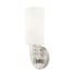 Livex Lighting Carlisle 1 Light ADA Compliant Wall Sconce with Crystal Accents Brushed Nickel