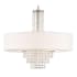 Livex Lighting Carlisle 5 Light 1 Tier Chandelier Brushed Nickel