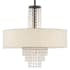 Livex Lighting Carlisle 4 Light 18" Wide Drum Chandelier with Fabric Shade English Bronze