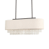 Livex Lighting Carlisle 3 Light 31" Wide Crystal Linear Chandelier English Bronze