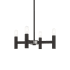 Livex Lighting Copenhagen 4 Light 20" Wide Mini Chandelier Black