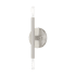 Livex Lighting Copenhagen 2 Light 10" Tall Wall Sconce Brushed Nickel
