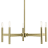 Livex Lighting Copenhagen 5 Light 25" Wide Chandelier Antique Brass