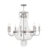 Livex Lighting Valentina 8 Light 1 Tier Chandelier Brushed Nickel