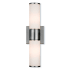 Livex Lighting Weston 2 Light Bath Bar with Hand-Blown Glass Shade Brushed Nickel