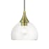 Livex Lighting Glendon 8" Wide Mini Pendant Antique Brass / Polished Brass