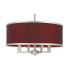 Livex Lighting Park Ridge 4 Light 18" Wide Drum Chandelier Brushed Nickel