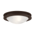 Livex Lighting Ariel 2 Light Flush Mount Ceiling Fixture Bronze
