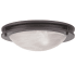 Livex Lighting Ariel 2 Light Flush Mount Ceiling Fixture Bronze