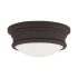 Livex Lighting 5.5 Inch Tall Flush Mount Ceiling Fixture with 2 Lights Bronze