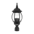 Livex Lighting Frontenac 3 Light 21" Tall Outdoor Single Head Post Light Textured Black