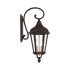 Livex Lighting Morgan 2 Light 23-1/2" Tall Outdoor Wall Sconce with Glass Panel Shades Bronze