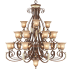 Livex Lighting Villa Verona 22 Light 3 Tier Chandelier Verona Bronze