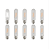 Livex Lighting Pack of (60) 4.5 Watt Vintage Edison Dimmable T10 Medium (E26) LED Bulbs - 400 Lumens, 3000K, and 90CRI Clear