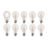 Livex Lighting Pack of (10) 7.7 Watt Vintage Edison A19 Medium (E26) LED Bulbs - 800 Lumens, 2700K, and 90CRI Clear