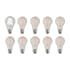Livex Lighting Pack of (60) 8.5 Watt Vintage Edison Dimmable A19 Medium (E26) LED Bulbs - 1,000 Lumens, 3000K, and 80CRI Clear