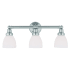 Livex Lighting Classic 3 Light Bathroom Vanity Light Brushed Nickel