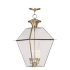 Livex Lighting Westover Outdoor Pendant with 4 Lights Antique Brass