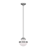 Livex Lighting Oldwick 8 Inch Wide Mini Pendant with 1 Light Brushed Nickel