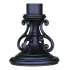 Livex Lighting 11" Tall Pier Mount Adapter Bronze