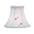 Livex Lighting Chandelier Shade with White Embroidered Floral Silk Bell Clip Shade from Chandelier Shade Series White Embroidered Floral Silk Bell Clip Shade