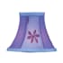 Livex Lighting Chandelier Shade with Violet Embroidered Floral Silk Bell Clip Shade from Chandelier Shade Series Violet Embroidered Floral Silk Bell Clip Shade