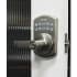 Lockey E Digital Series Keyless Entry Single Cylinder Electronic Door Lever with Key Override and Remote Satin Nickel