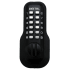 Lockey M Series Keyless Entry Single Combination Mechanical Deadbolt with Thumb Turn Interior Jet Black