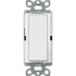 Lutron Claro Single Pole Designer Switch with Locator Light White