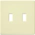 Lutron Fassada Two-Gang wall plate Almond