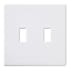 Lutron Fassada Two-Gang wall plate White