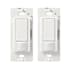Lutron Maestro Motion Sensor Switch, Ground or Neutral Required, 2A Lighting, 120V, Single Pole 2-Pack White