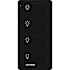 Lutron 4-Button, Scene Control, Pico Smart Remote, with Light Icons Black
