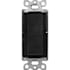 Lutron Claro Single Pole, On/Off Rocker Switch, 15A Midnight
