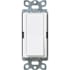 Lutron Claro Single Pole, On/Off Rocker Switch with Locator Light, 15A Snow White