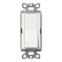 Lutron Claro Single Pole/3-Way, On/Off Rocker Switch, 15A Architectural White