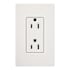 Lutron Claro 15 Ampere 125 Volt Designer Two Outlet Duplex Receptacle Snow