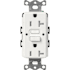 Lutron Claro 20A Tamper Resistant GFCI Duplex Receptacle, Decorator-Style Outlet, Self-Testing Architectural White