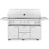 Lynx Grills Professional 98000 BTU 61 Inch Wide Natural Gas Freestanding Grill Stainless Steel
