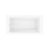 Maax Exhibit IFS 60" Three Wall Alcove Acrylic Soaking Tub with Left Drain, Overflow and Stain Resistant Surface White